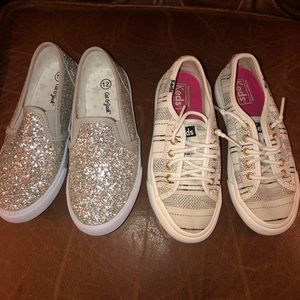 Lot of 2 Girl’s Shoes Size 12-Keds & Cat & Jack
